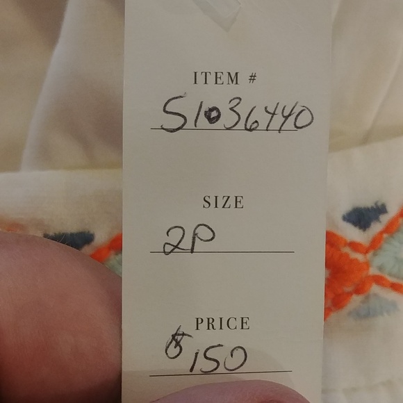 Anthropologie Islander embroidered pants 2p gorgeous bright colors - Picture 8 of 13